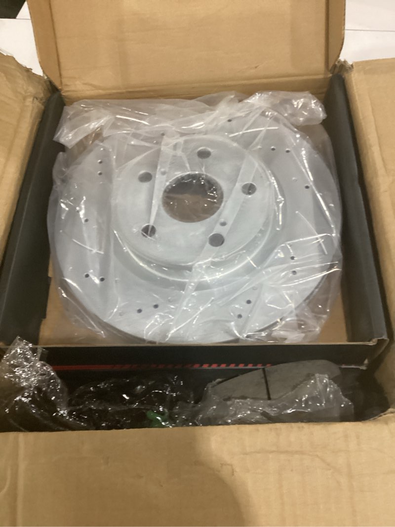 Condition photo showing Good Condition for motorevo front geomet brake rotors kit for rav4 [2006-2018, 296mm11.7in] [2006-2012 only third row seating, not 2 row] [2013-2018 except le] replacement brake discs and ceramic brake pads front 2006-2018 3rd row seat, 13-18 exc le, 11.7in front