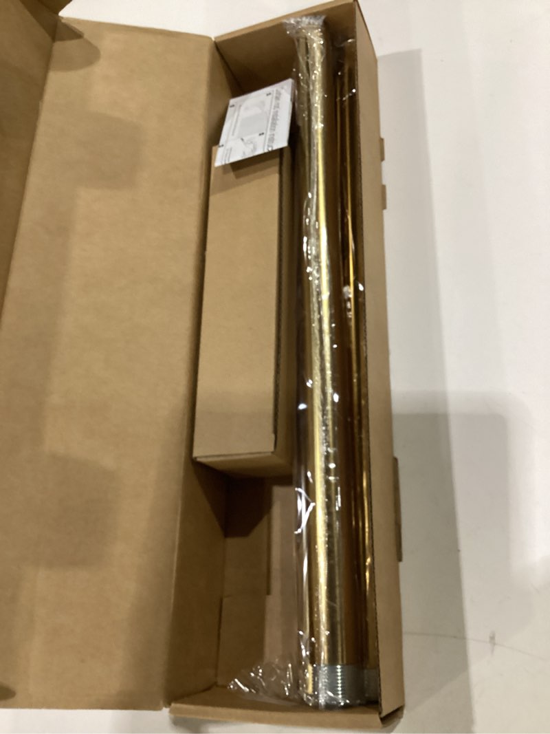 Condition photo showing New/Like New for zeerobee curtain rods for windows 16 to 24, black curtain rod, adjustable 1 inch heavy duty outdoor/indoor modern drapery pole, 16"-24" black 16"-24" 1