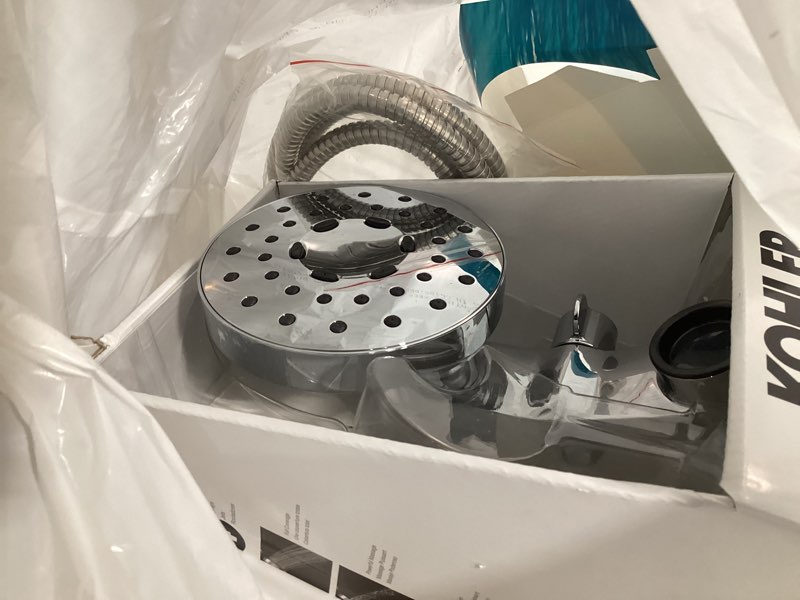 Condition photo showing Good Condition for kohler premise 3 -settings polished chrome 6-in round dual/combo shower head 1.75 gpm