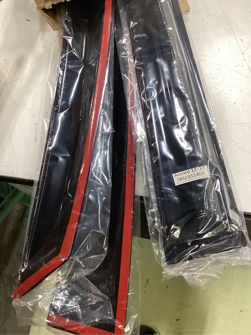 Condition photo showing Good Condition for kpy rain guards fit for 2008-2017 honda accord, out-channel window visors vent wind deflectors 4pc, car accessories for 08-17 accord (sedan only) 2008-2017 accord