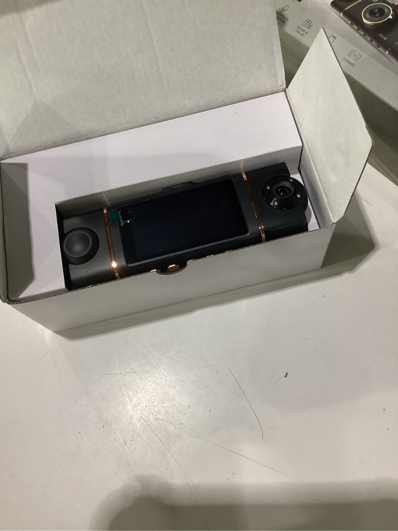 Condition photo showing Good Condition for 4k+1080p*3 fhd car camera, 4 channel 360° dash cam front rear inside & left right, 5ghz wifi & app control, 24h parking mode, g-sensor, 8 ir lamps night vision, loop recording, includes 64gb sd card
