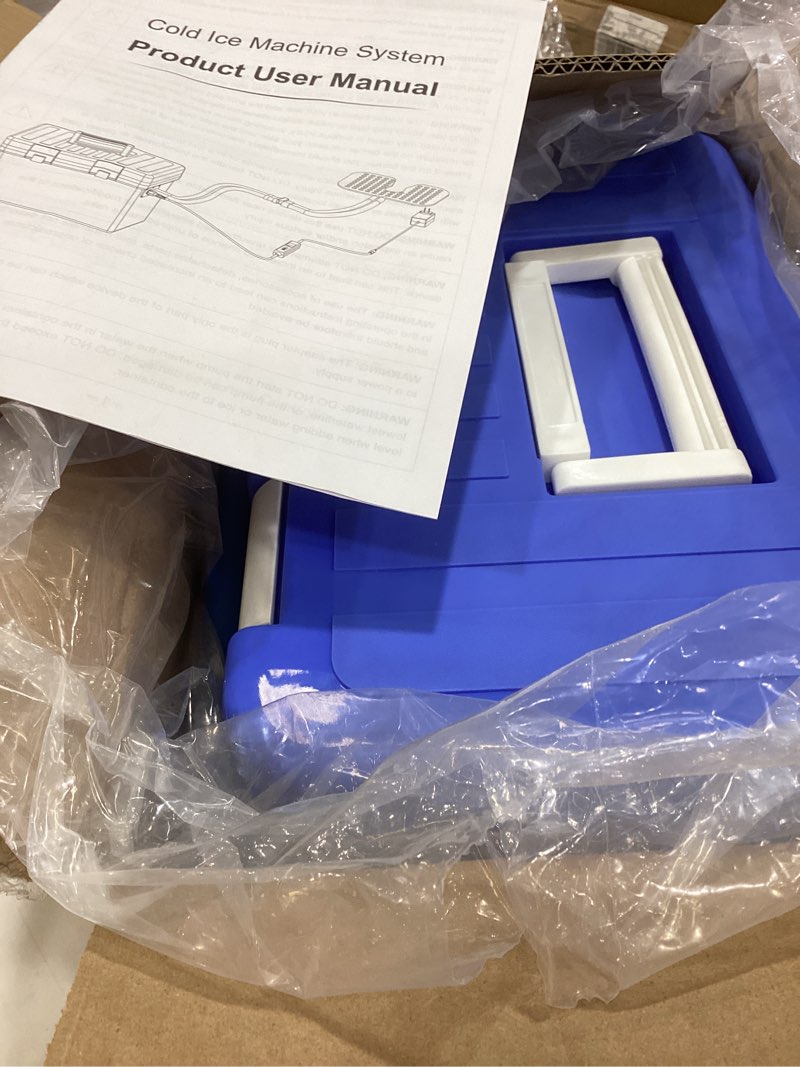 Condition photo showing Good Condition for hothugz cold therapy machine, ice machine system for knee after surgery, cryotherapy machine with digital timer and ajustable flow speed, knee replacement recovery equipment for pain relief