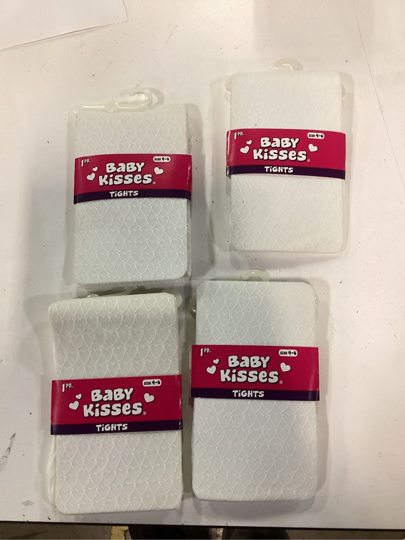 Condition photo showing New/Like New for baby kisses tights size 4-6 4pack