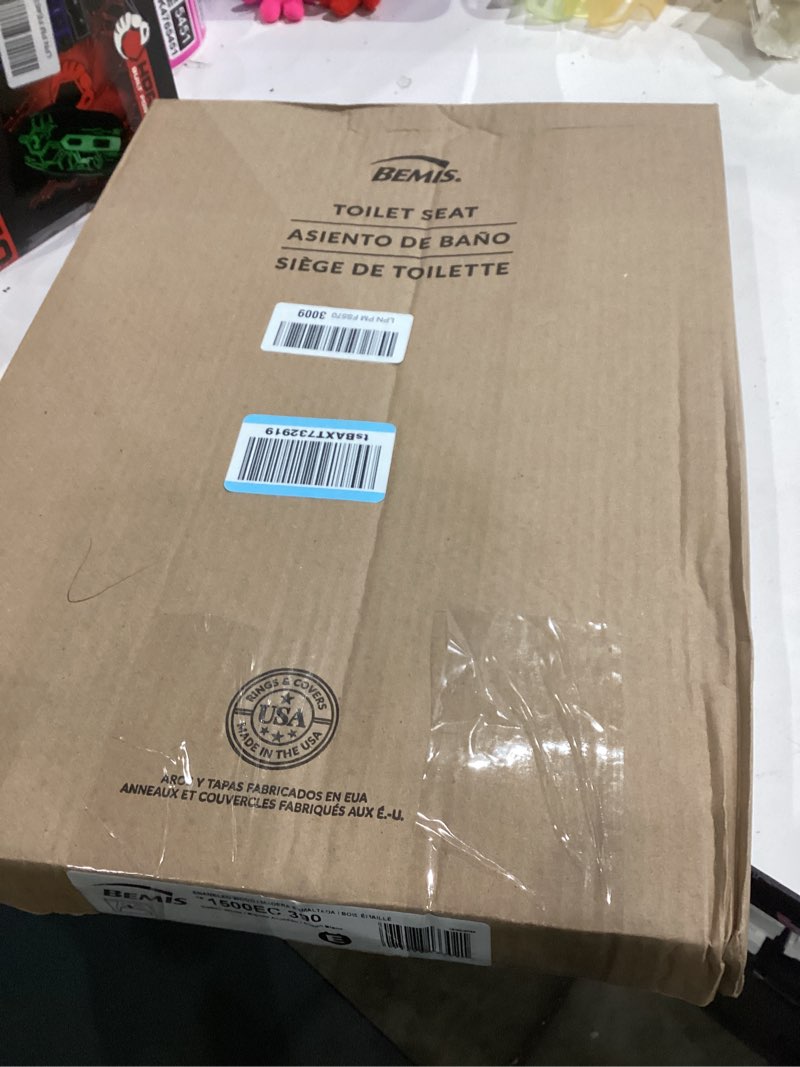 Condition photo showing Good Condition for Bemis 1500EC 390 Lift-Off Wood Elongated Toilet Seat, Cotton White (Pack of 1)