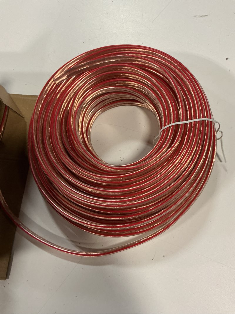 Condition photo showing Good Condition for Cableague 12AWG Speaker Wire,12 AWG Gauge Speaker Wire Cable 100 Feet Great Use for Home Theater Speakers and Car Speakers