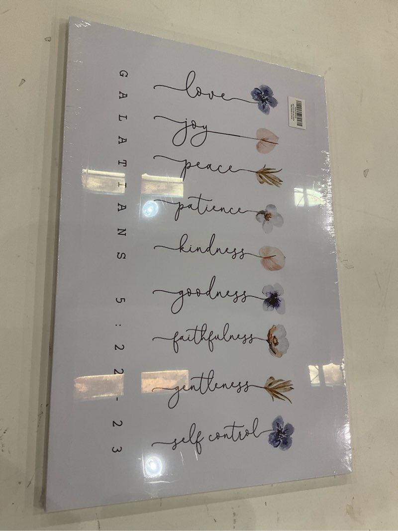 BearCake Blue Christian Art Wall Decor, Flowers, Galatians 5:22-33, Serenity Bible Verse Wall Art Decor for Livingroom Bedroom Kitchen Hallway,11x14 Christian-blue plant 11x14