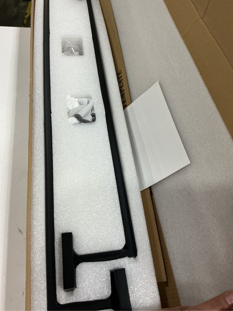 Condition photo showing New/Like New for lanc 2 pack bath towel bars, matte black 24-inch bathroom towel rail square towel racks kitchen towel holders, stainless steel wall mount towel hanger towel rods,a8804-6mb 2 pack 24" matte black