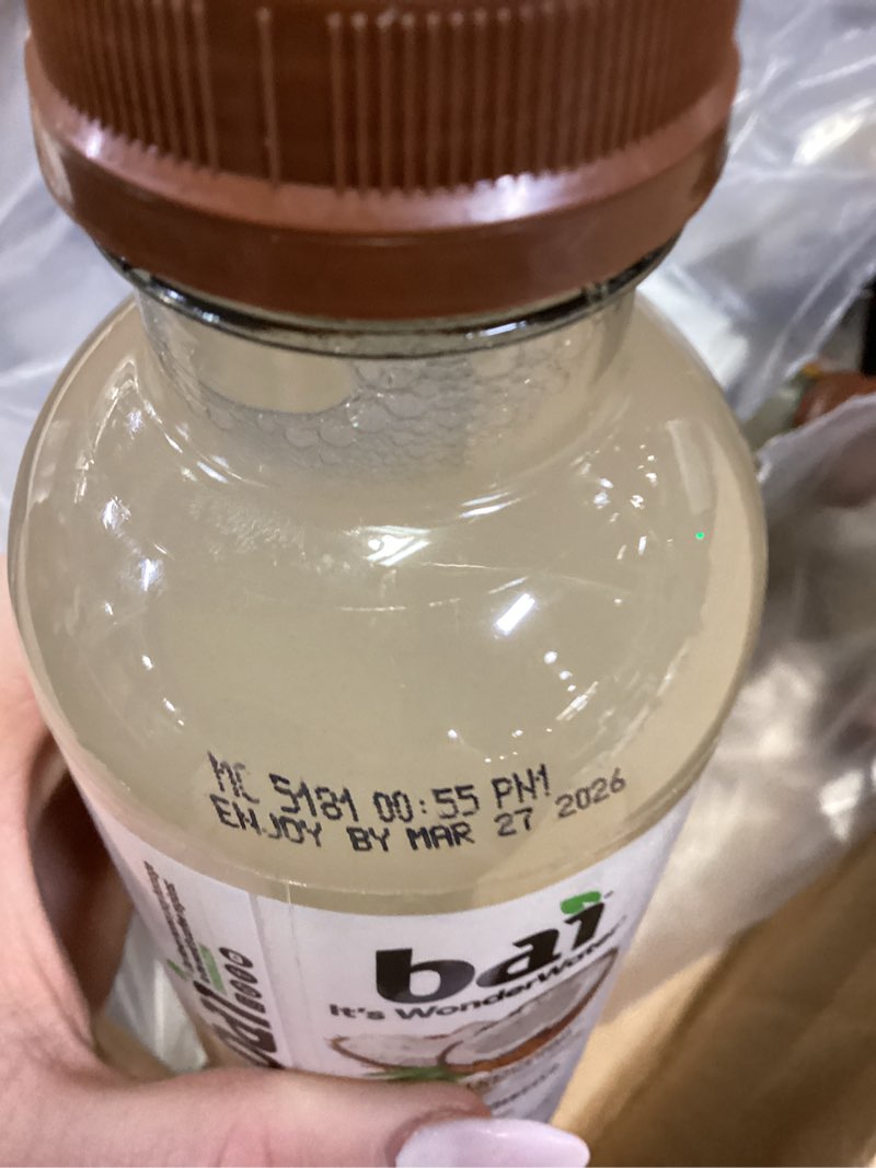 Condition photo showing New/Like New for (Incomplete) Bai Coconut Variety Pack, Antioxidant Infused Water Beverage, with Vitamin C and No Artificial Sweeteners, 18 fl oz bottles, 12 pack Coconut Variety Pack 12 Pack