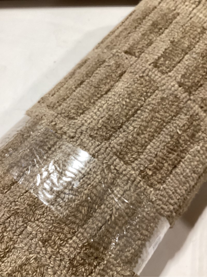 Condition photo showing New/Like New for Loloi Chris Loves Julia Bradley Collection, Cocoa & Cocoa, 2'-6" x 9'-9" Runner Rug – Classic Striped Area Rugs for Living Room, Bedroom, Entryway & Hallway, High Traffic Area Home Decor Rug Cocoa / Cocoa 2'6" x 9'9" (Rectangular) Striped