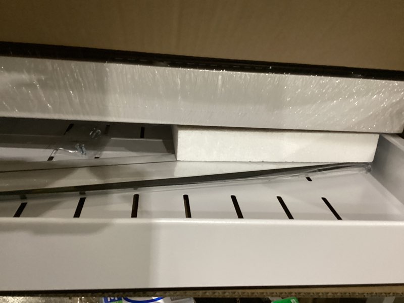 Condition photo showing Good Condition for 2Pack Expandable Pull Out Cabinet Organizer 21"Deep With Raising Pad for Framed Cabinets, Upgrade 3 Slide Rails Slide Out Drawers, Roll Out Shelves Adhesive,Adjustable Width 12.05"-20.4"White