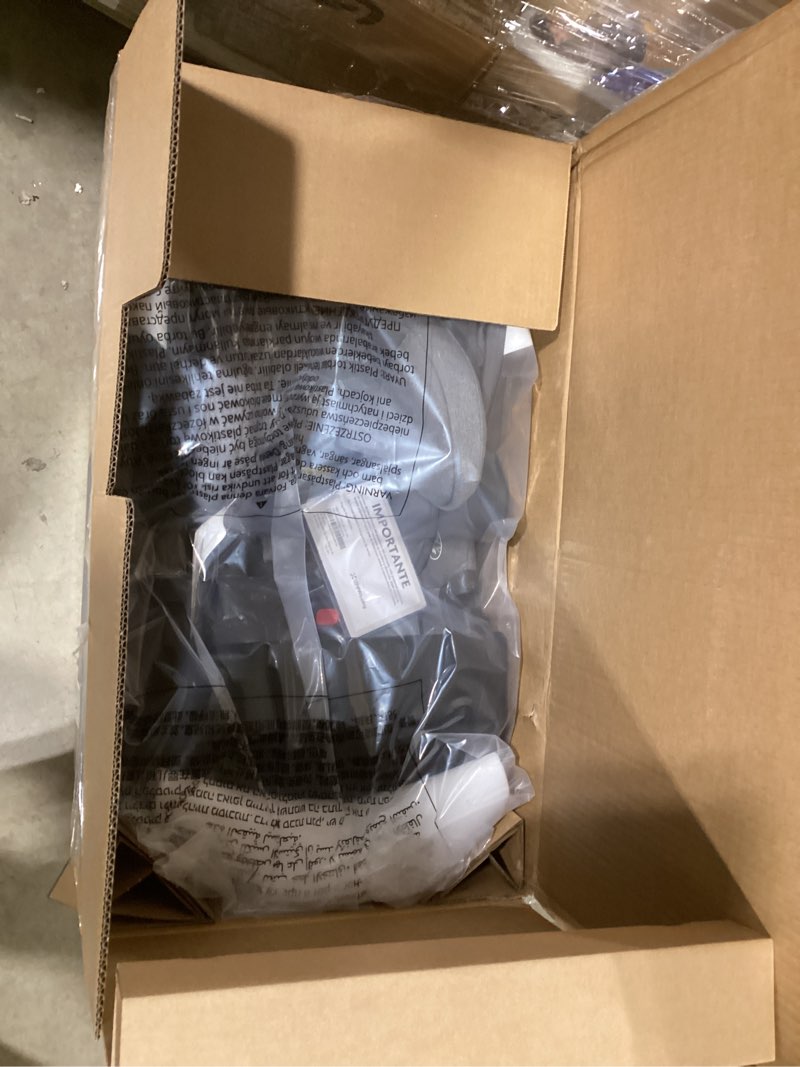 Condition photo showing New/Like New for UPPAbaby Aria V2 Lightweight Infant Car Seat - Just Under 6 lbs - Base with Load Leg + Infant Insert + All-Weather FootCover Included - Direct Stroller Attachment - Greyson (Charcoal Mélange)