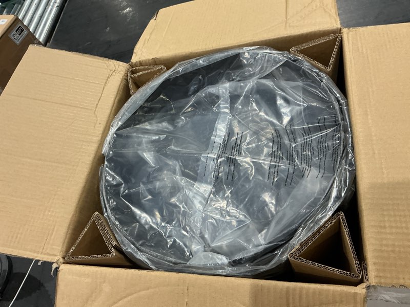 Condition photo showing New/Like New for realcook vertical 17 inch steel charcoal smoker, heavy duty round bbq grill for outdoor cooking, black 17" smoker