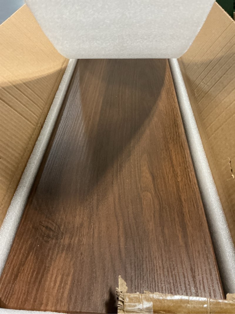 Condition photo showing Good Condition for Dual Monitor Stand Riser, 39Inch Extra Long Wooden Desktop Monitor Riser with Storage for 2 Monitors Ultra Strong Desk Shelf Organizer Riser Ergonomic for 2 Screens/Laptop/PC/TV/Printer, Large, Walnut Walnut 39inches