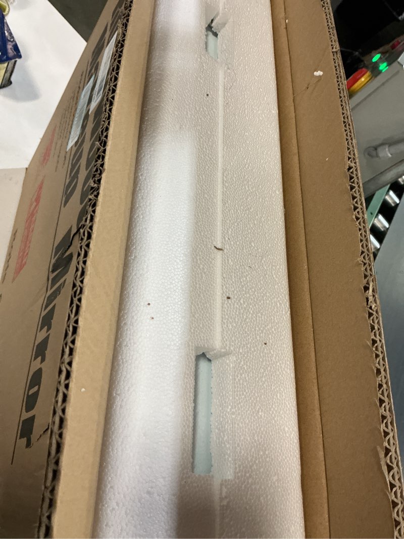 Condition photo showing New/Like New for COOLJEEN RGB Vanity Mirror with Lights 23” X 18” Makeup Mirror with Front Light and RGB Backlit Lighted Makeup Mirror with 3 Color Lighting Dimmable Tempered Glass 10x Magnification and Wall-Mounted