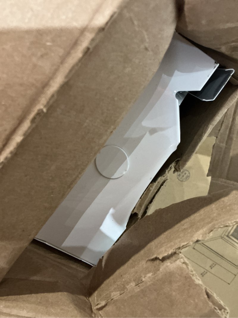 Condition photo showing As Is for 72 in. 240/208-volt 1,500/1,125-watt electric baseboard heater in white