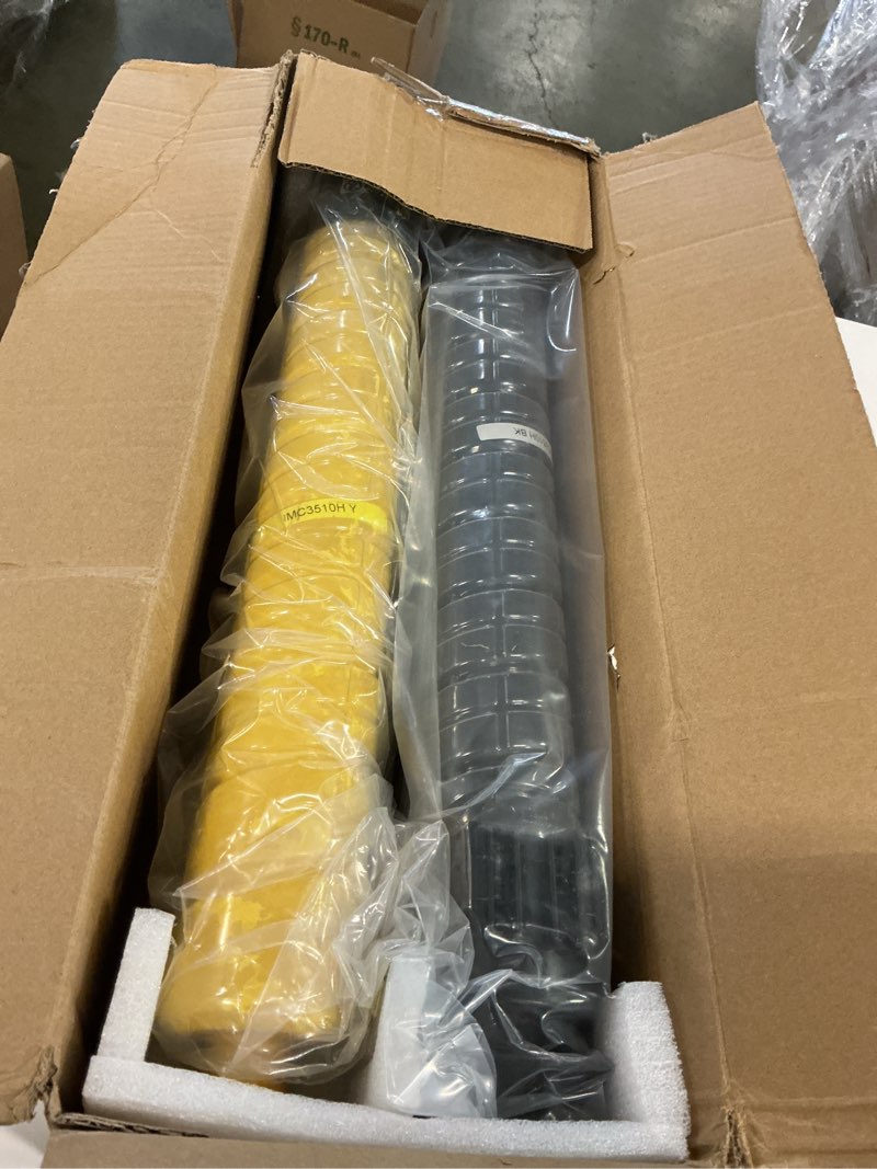 Condition photo showing As Is for IM C3510 IM C3010 IMC3510 IMC3010 Toner Cartridge Replacement for 842550 842551 842552 842553 Black Cyan Magenta Yellow Toner for IM C3510 IM C3010 Printer(4-Pack)