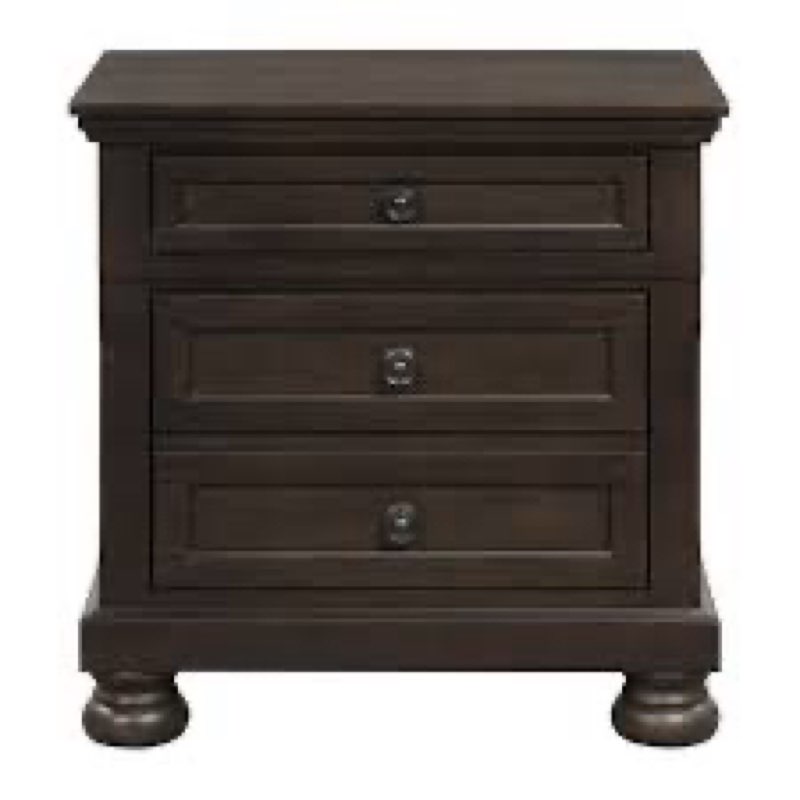 1 of 1. Homelegance Begonia Nightstand in Grayish Brown 1718GY-4