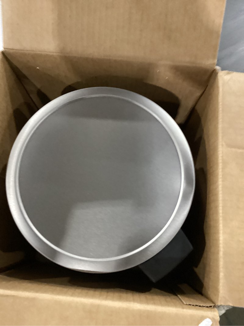 Condition photo showing Good Condition for songmics bathroom trash can, 1.6 gallon (6 l) small toilet garbage bin with lid, soft-close, stainless steel, pedal, inner bucket, bedroom, metallic silver ultb016ez01