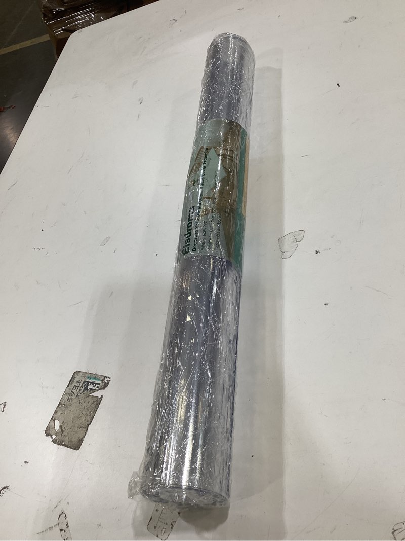 Condition photo showing Good Condition for 24 x 72 inch clear table cover protector, clear table protector for dining room table, 1.5mm plastic table cover, waterproof table pad for kitchen, office clear 24" x 72"