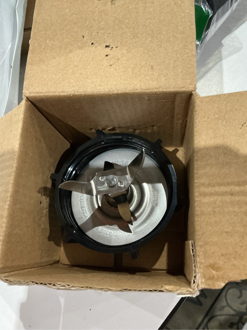 Condition photo showing As Is for blender replacement parts for oster, blender ice blade with jar base cap and 2 rubber o ring seal gasket compatible with oster osterizer blenders accessories