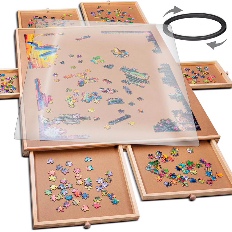 1500 piece rotating puzzle board