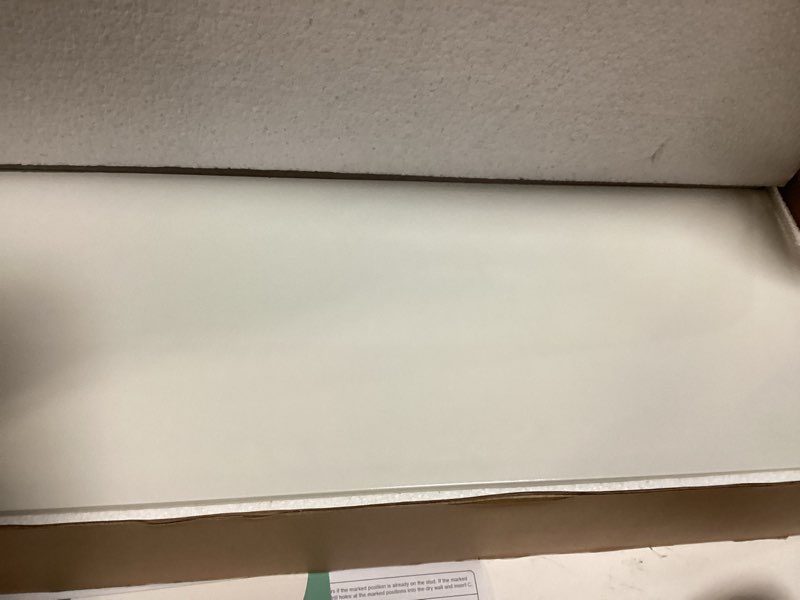 Condition photo showing Good Condition for Floating Shelves for Wall(Set of 2)-24 Inch White Wood Wall Shelf with Invisible Brackets for Bathroom,Bedroom,Drawingroom,Kitchen for Decor(White,2pcs) White 2 7.7"D x 24"W x 1.73"H