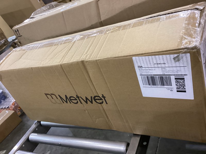 Condition photo showing As Is for Bathroom Light Fixtures, 4 Light Brushed Gold Vanity Lights with Flared White Fabric Shade, 28 Inch Wall Sconce, Modern Sconces Wall Lighting for Hallway Bedroom, VL837-BG-4 Brushed Gold 4-Light