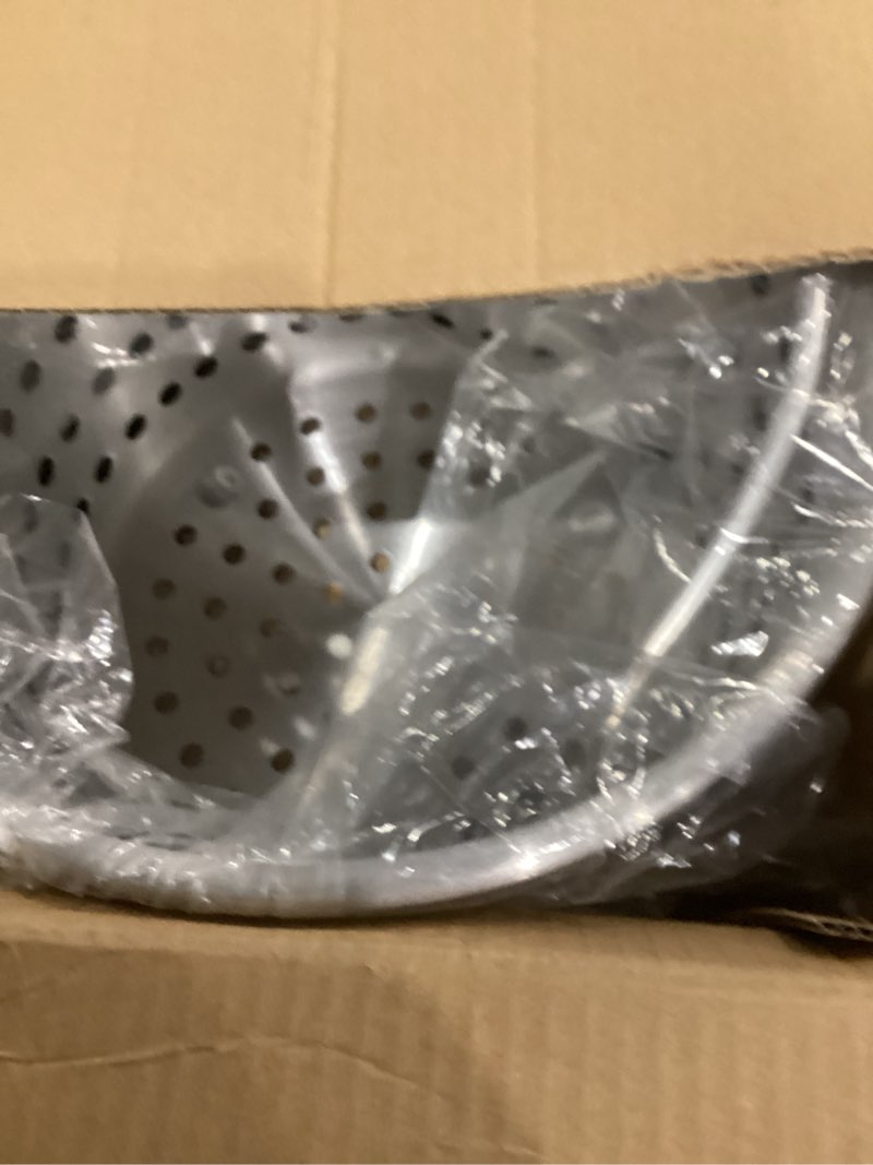 winware professional aluminum steamer basket fits 20-quart stock pot, silver