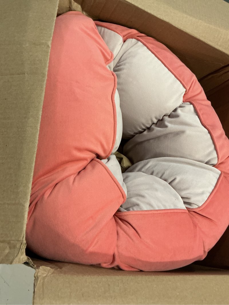 Condition photo showing Good Condition for peallow(pat. pend) – long round body pillow for adults, bolster pillow for sleeping, soft and supportive pillow for sleeping & lumbar support coral peach 47"