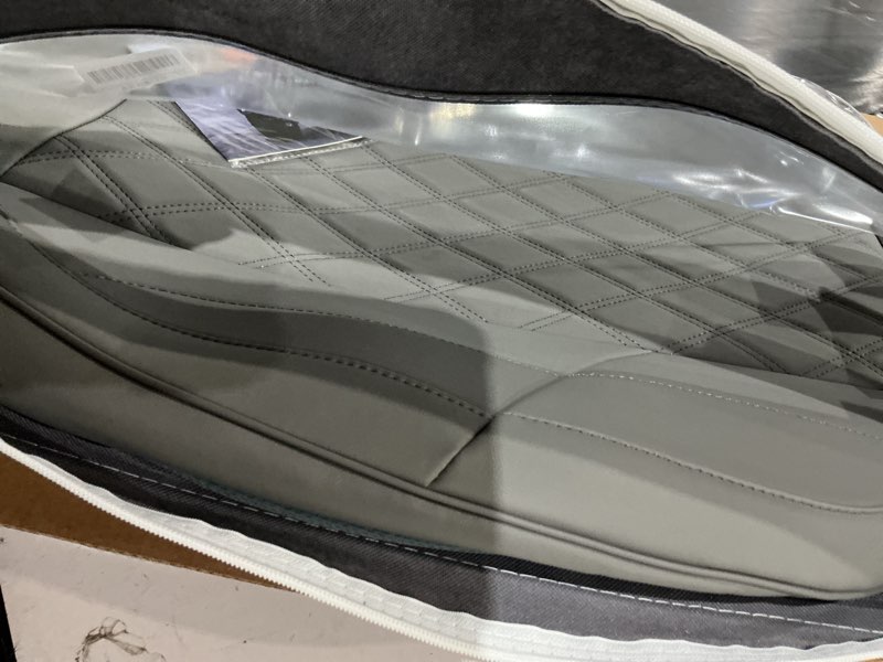 Condition photo showing Good Condition for f150 seat covers front pair, custom ford f150 truck seat cover fit for 2015-2025 f150 and 2017-2025 f250 f350 f450 super duty crew cab xl xlt lariat king ranch platinum (grey, front pair(2 seats)) front pair(2 seat) grey