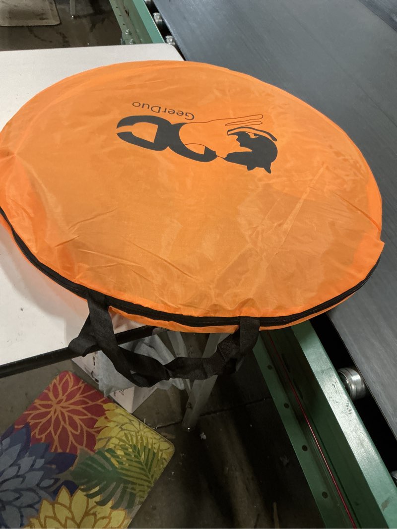 Condition photo showing As Is for Dog Agility Tunnel with Ventilated mesh, Dog Agility Equipment, Dog Agility Training with Carry Bag (Blue+Orange)