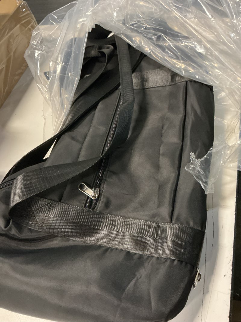 Condition photo showing Good Condition for travel duffel bag, sports tote gym bag, shoulder weekender overnight bag for women a13-black-expandable x-large