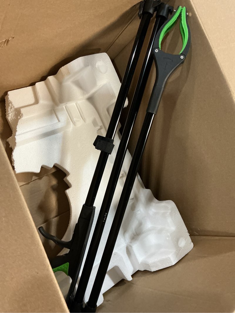 Condition photo showing Good Condition for extra long grabber reacher tool, 75" aluminum foldable reacher grabber, dual magnetic tip pickup grabber trash picker, strong grip aid for upper shelves, elderly, surgery recovery must have 75"green
