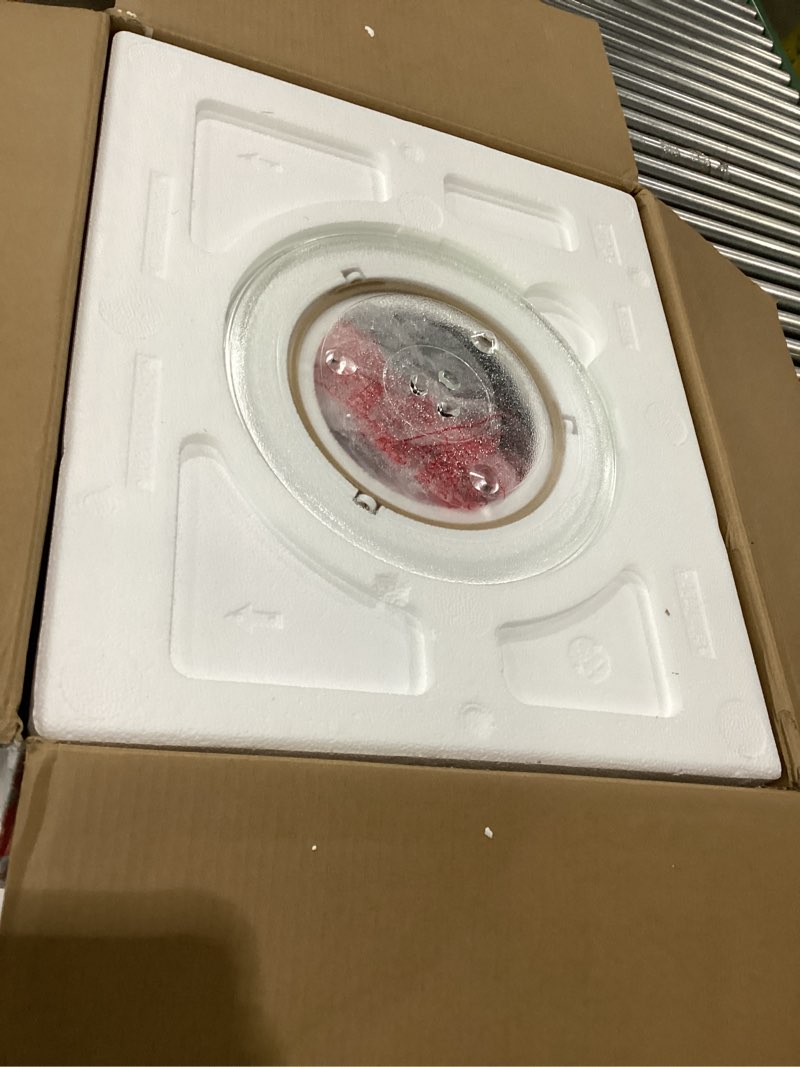 Condition photo showing New/Like New for Chefman Countertop Microwave Oven, 1.3 Cu. Ft. Digital, Stainless Steel, 1000 Watts, with 6 Auto Menus, 10 Power Levels, Eco Mode, Memory, Mute Function, Child Safety Lock, Easy Clean Microwave Ovens