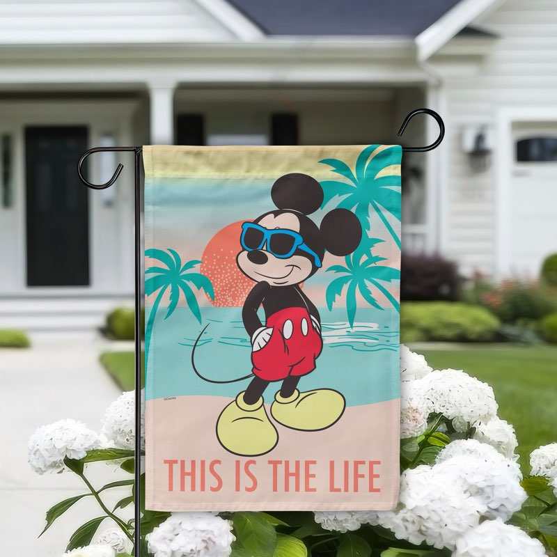 Disney 1.04-ft W x 1.5-ft H Summer Garden flag Kit