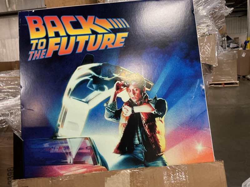Condition photo showing As Is for trends international back to the future - one sheet wall poster, 22.375" x 34", black framed version