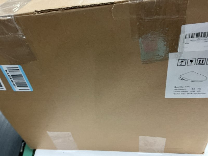 Condition photo showing New/Like New for electric bidet toilet seat with heated seat, endless warm water, smart bidet toilet seat elongated, separable sittable lid, self-clean adjustable nozzle | wireless remote | quiet operation