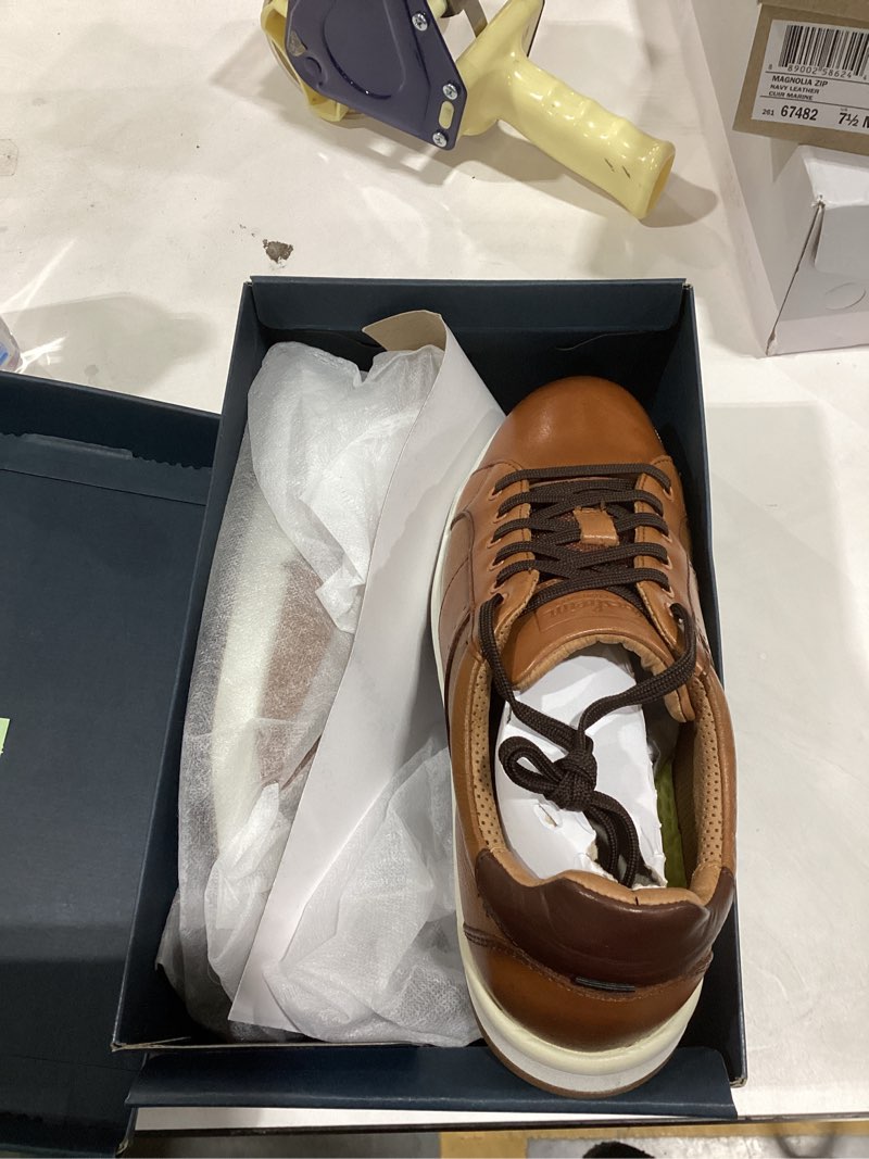 Condition photo showing As Is for Florsheim Men's, Crossover Sneaker 7 Wide Cognac