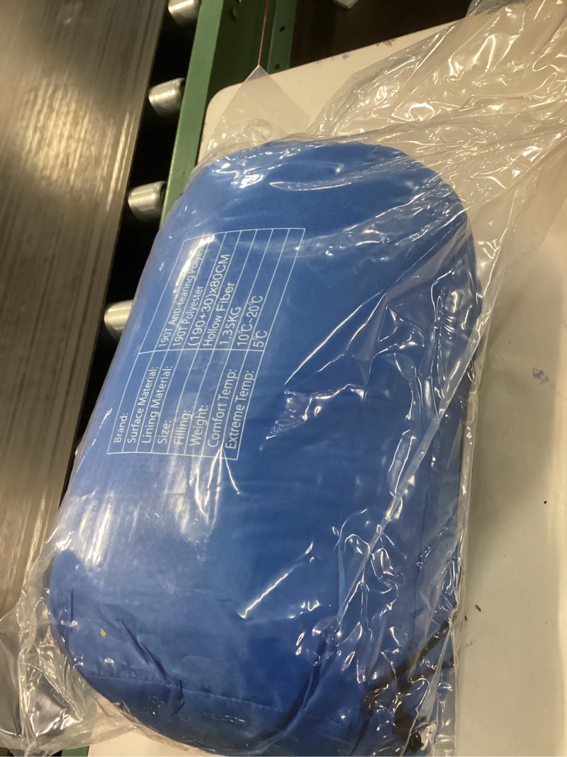 Condition photo showing Good Condition for oaskys camping sleeping bag - 3 season warm & cool weather - summer spring fall lightweight waterproof for adults kids - camping gear equipment, traveling, and outdoors