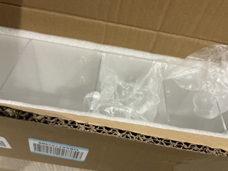 Condition photo showing Good Condition for Leinuosen Clear Acrylic Sterilization Pouches Dispenser Rack Organizer Multi-Sized 6 Divided Stations Wall Mount Holder for All Size Sterilization Pouches