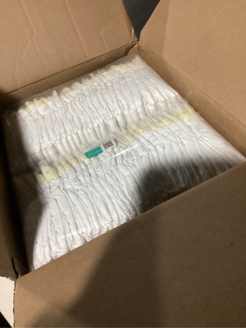 Condition photo showing New/Like New for pampers swaddlers diapers, size 1 (8-14 lbs), 198 count, absorbent, keeps baby dry and comfortable, skin safe disposable baby diaper (packaging may vary) size 1 198