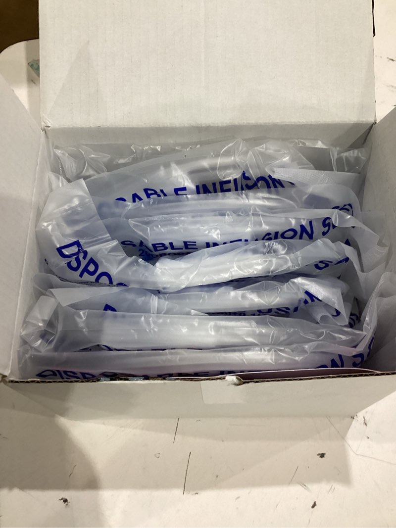 Condition photo showing Good Condition for (12pcs/box) iv extension set,67" i.v tubing,sterile individual packaging,for lab and pets veterinary (screw mouth)