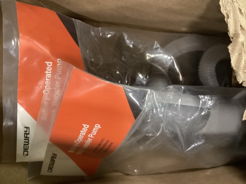 Condition photo showing Good Condition for Deway Automatic Fuel Transfer Pump - AA Battery Powered, Extra Long Hose Fits All Size Cans, Portable Liquid Pump Transfers Gasoline, Water & More at 2.6 Gal/Minute Basic No Auto-Stop