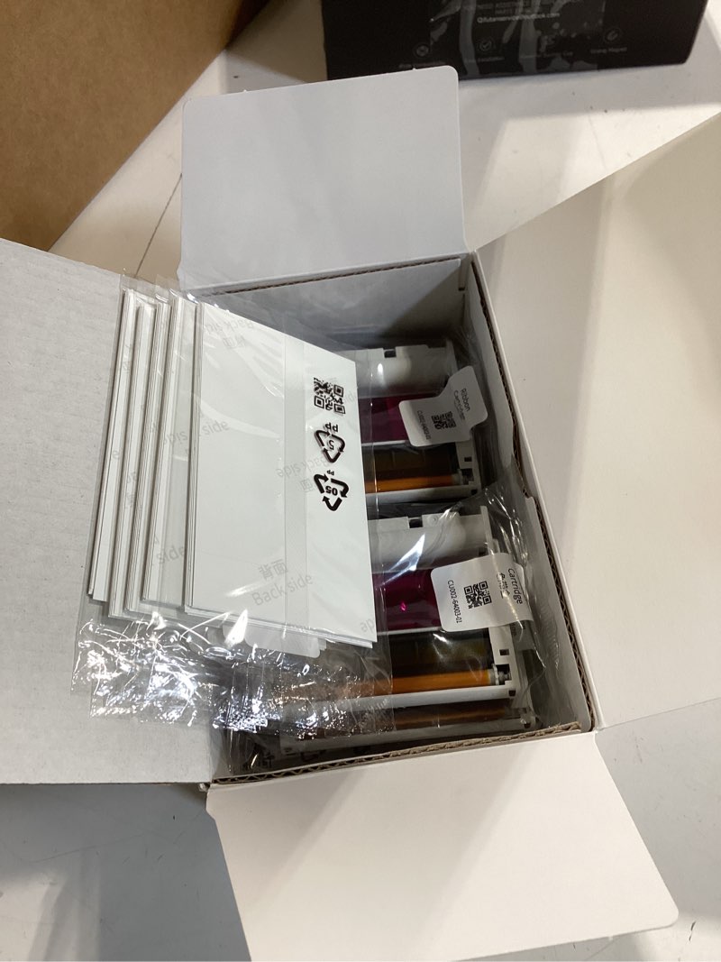 Condition photo showing Good Condition for liene pearl n200 pro portable photo printer photo paper 50 sheets & 5 cartridges, picture printer sticker paper adhesive, waterproof, smudge proof, photo paper only for dmp130 for scrapbook