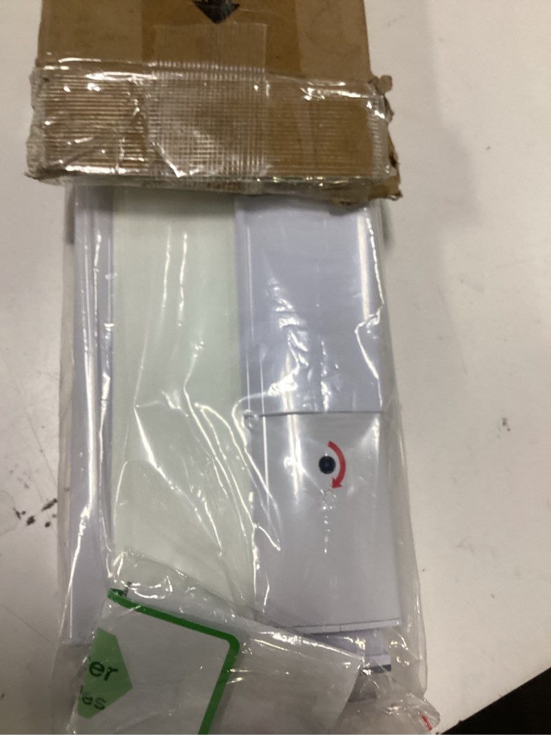 Condition photo showing New/Like New for no drill cellular shades for indoor windows, thermal insulating & noise reducing honeycomb blinds, cordless free stop blinds light filtering, white, 31 1/2" w x 64" h 31 1/2"w x 64"h white(light filtering)