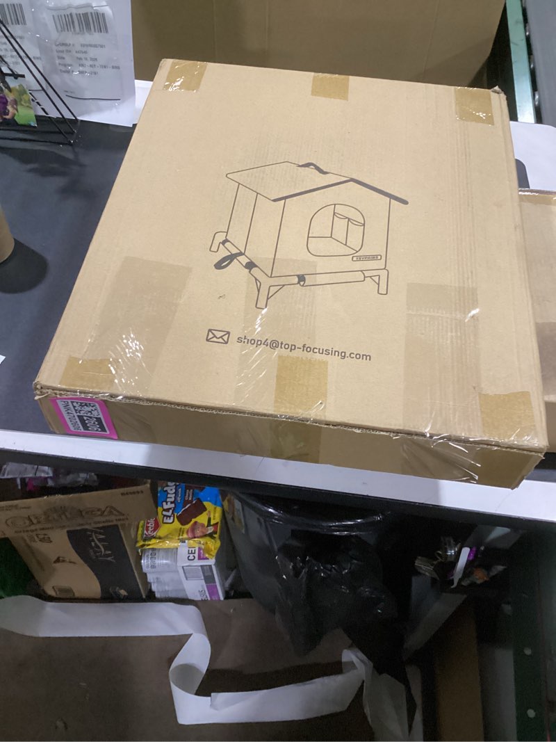 Condition photo showing New/Like New for Cat House for Outside&Indoor,Insulated and Weatherproof,Foldable Cats Shelter, Easy to Put Together, Selfwarming Cat Shelter for Winter,Large Cave Bed for Garden(22 x 22 x 26 inch,XL,Normal) Normal XL