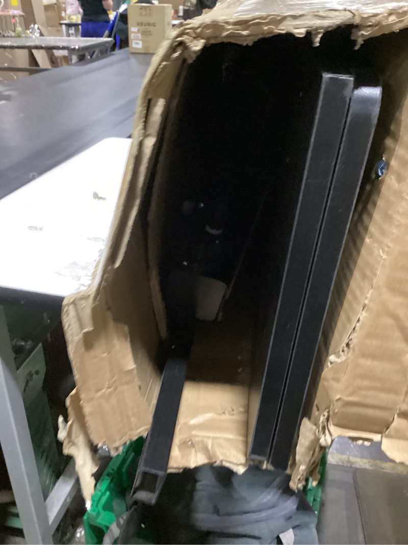 Condition photo showing As Is for (similar to)flexispot standing desk, electric height adjustable desk 48 x 24 inches sit stand desk home office desk whole-piece desk board (black frame + 48 in black top)