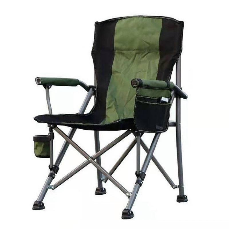 Comfortable Portable Lawn Lightweight Foldable Outdoor Camp Chair for Adults, Supports up to 300 lbs, Black