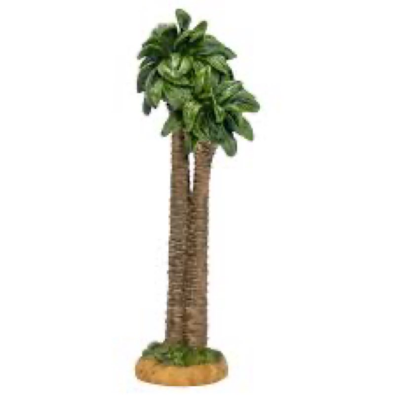 three kings gifts the original gifts of christmas realistic palm tree, polystone flat bottom for sta