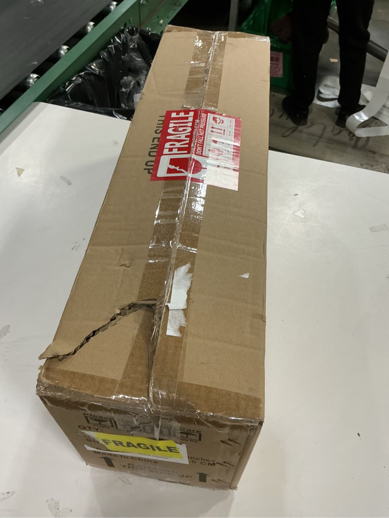 Condition photo showing New/Like New for Jonsi 3 Light Brushed Gold Bathroom Vanity Lights with Fluted Glass Shade, Modern Gold Bathroom Lights Over Mirror 3 Light 23.5 Inch